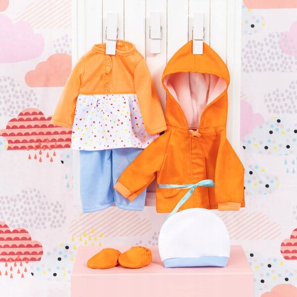 Bayer Design Ubranka für Puppen 38–43 cm, Set aus Kleidung und Stoffzubehör