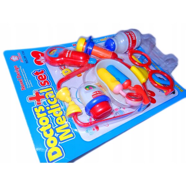 Set medico giocattolo con stetoscopio per bambini dai 3 anni in plastica CE