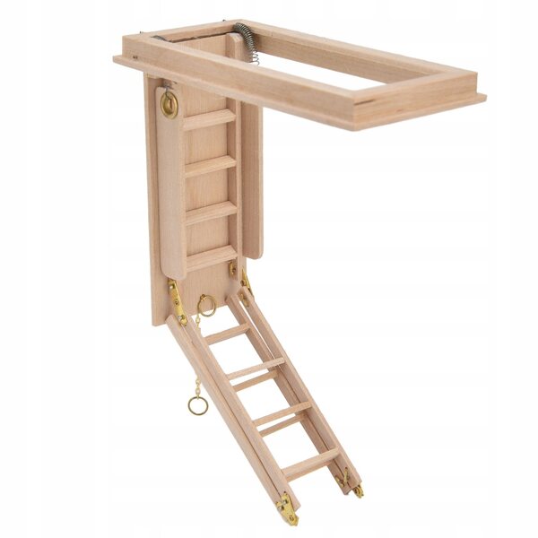 Schody Dollhouse Drobne wykonanie Wygoda Wygodny materia drewniany N4