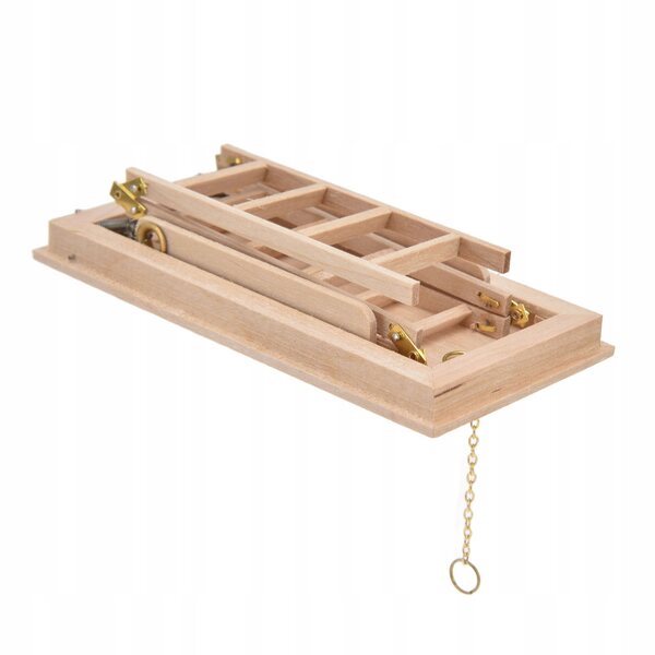 Schody Dollhouse Drobne wykonanie Wygoda Wygodny materia drewniany N4