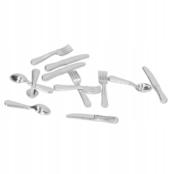 5er-Pack Minimesser und Löffel im Maßstab 1:12 für das Puppenhaus