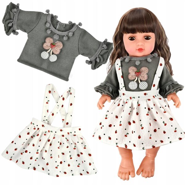 Kleidung für neugeborene Puppen 35-45 cm aus Stoff, Accessoires für Kinder ab 3 Jahren