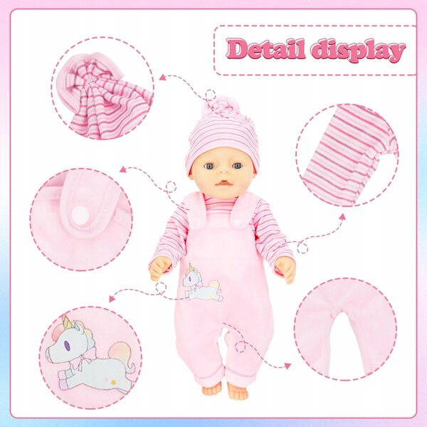 Keraneet Abbigliamento per Bambole 35-43 cm con Set Unicorno per Bambini