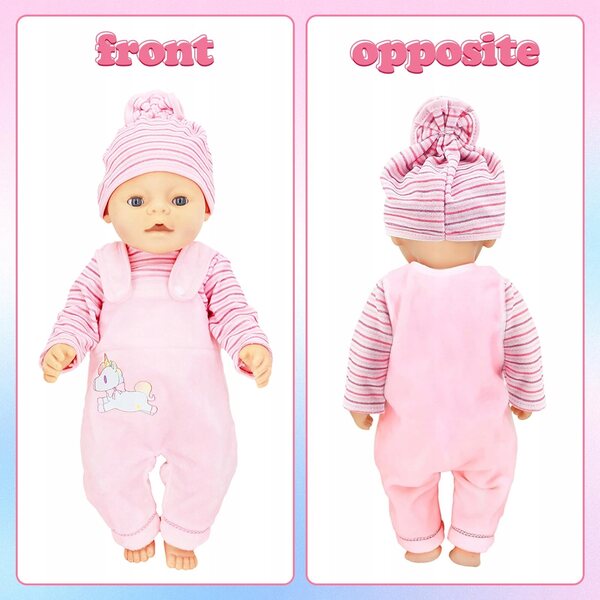 Keraneet Abbigliamento per Bambole 35-43 cm con Set Unicorno per Bambini