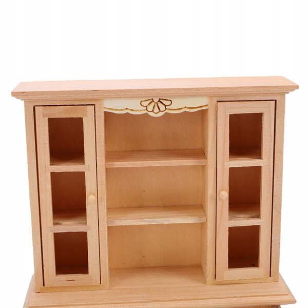 Miniatura mobile per bambole in legno non verniciato scala 1:12, dettaglio realistico