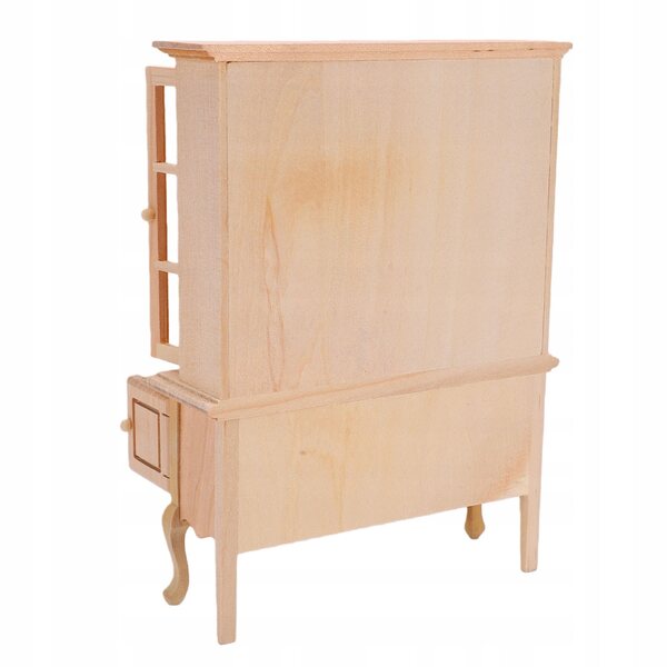 Miniatura mobile per bambole in legno non verniciato scala 1:12, dettaglio realistico