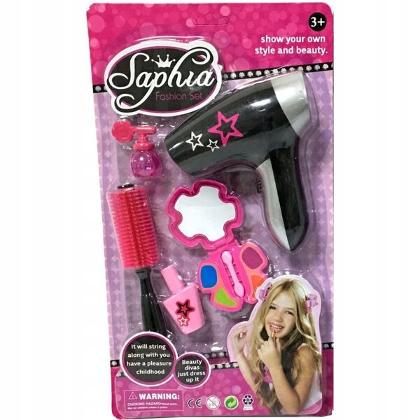 Alltoys Beauty Set mit Haartrockner und Spiegel für Mädchen ab 3 Jahren