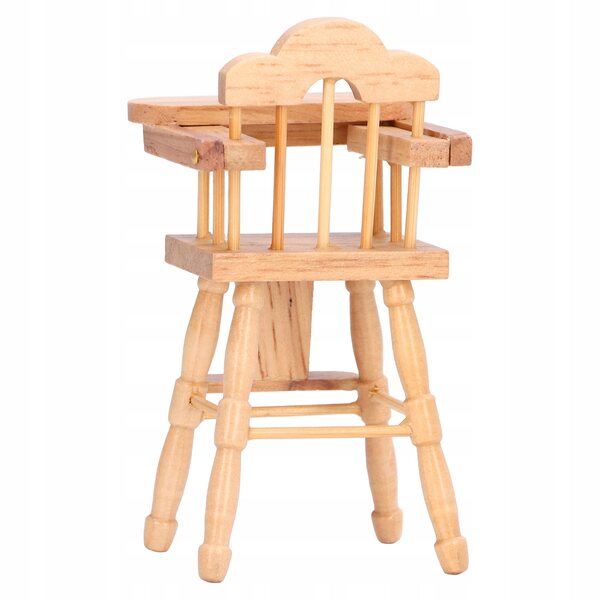 Miniatura 1:12 Sedia da Pranzo per Casa delle Bambole in Legno di Betulla