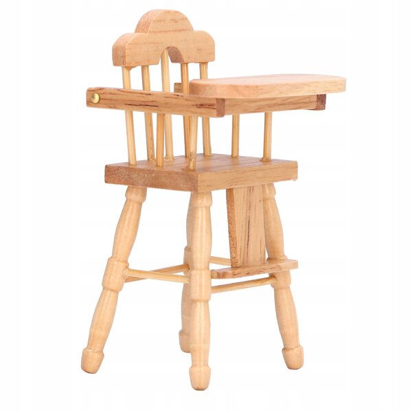 Miniatura 1:12 Sedia da Pranzo per Casa delle Bambole in Legno di Betulla