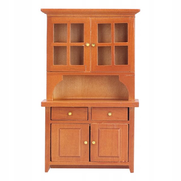 Miniatura Szafka Drewniana 1:12 per Casa delle Bambole, Design Tradizionale