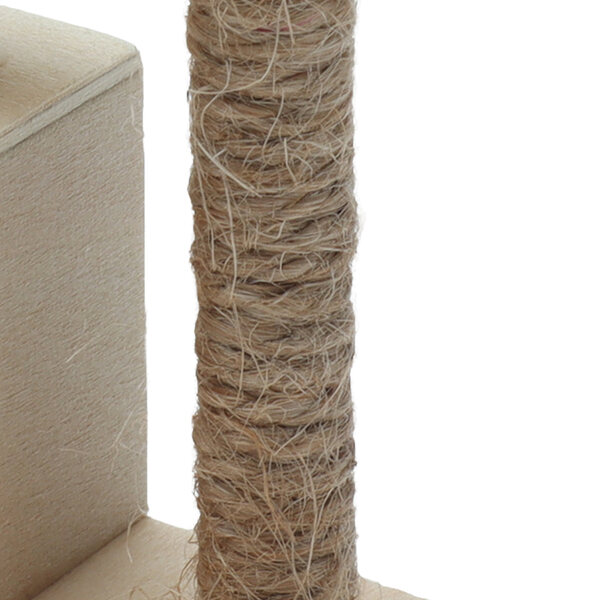 Mini casa per gatti in scala 1:12 per bambole, decorazione dettagliata e realistica