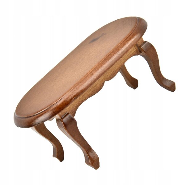 Mini tavolo in legno per tè con design realistico e compatto, ideale per accessori e fotografia