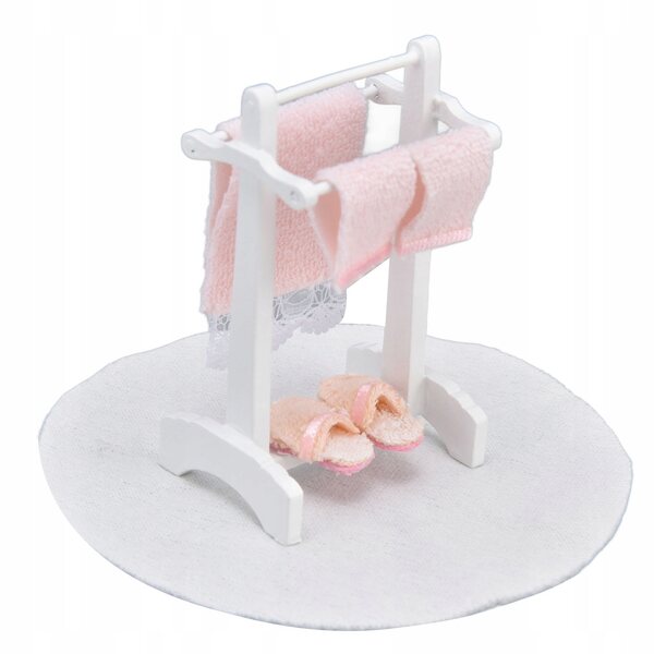 Miniatura 1:12 Scaffale per Casa delle Bambole in Legno e Tessuto di Alta Qualità