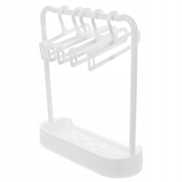 Set di 6 appendini resistenti per vestiti delle bambole con design in cotone