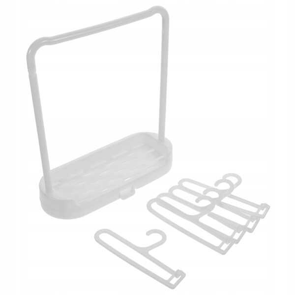 Set di 6 appendini resistenti per vestiti delle bambole con design in cotone