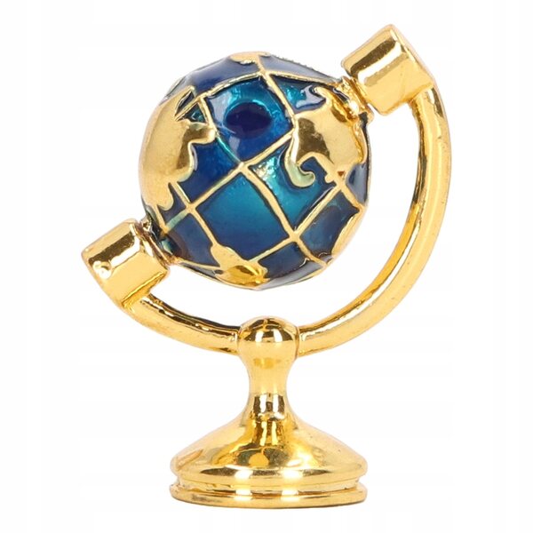 Miniatura Globo Metallico 1:12 per Casa delle Bambole Dettaglio Realistico