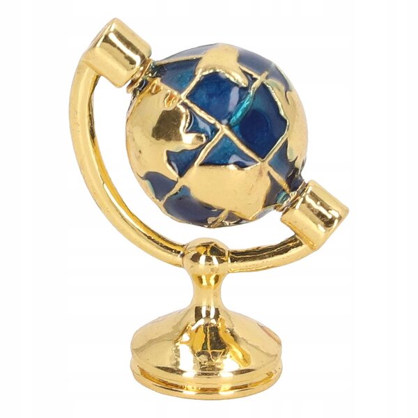 Miniatura Globo Metallico 1:12 per Casa delle Bambole Dettaglio Realistico