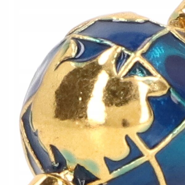 Miniatura Globo Metallico 1:12 per Casa delle Bambole Dettaglio Realistico