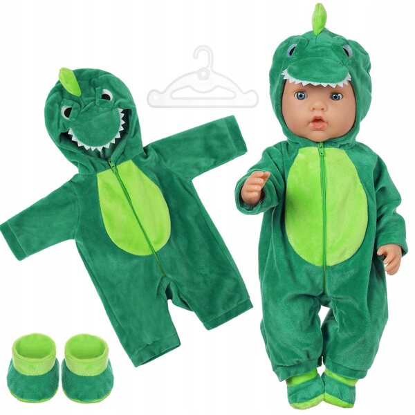 AOLSO Kleidungsset für Puppen, 35–45 cm, Dinosaurier-Thema, Geschenk für Mädchen