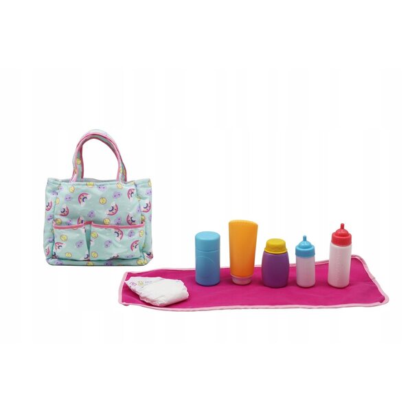 Borsa Fasciatoio Happy Friend in Tessuto 15x19x6 cm per Bambini 3+