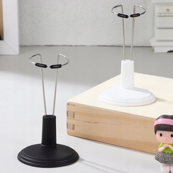 Set di 4 supporti per bambole regolabili per esposizione e conservazione, multicolore