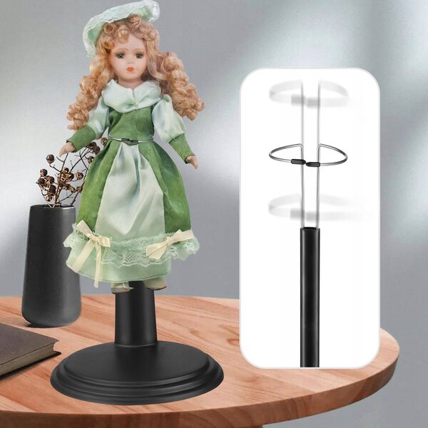 Set di 4 supporti per bambole regolabili per esposizione e conservazione, multicolore