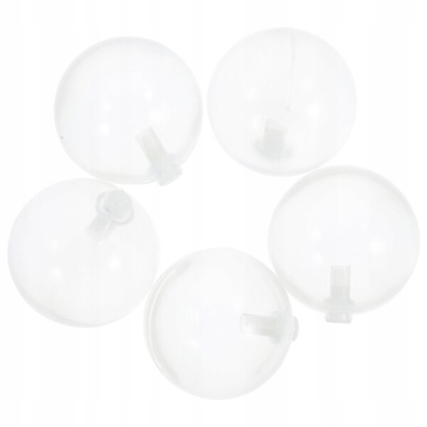 Set di 5 cigolii per giocattoli in plastica sostituibili, 5x5 cm, trasparenti