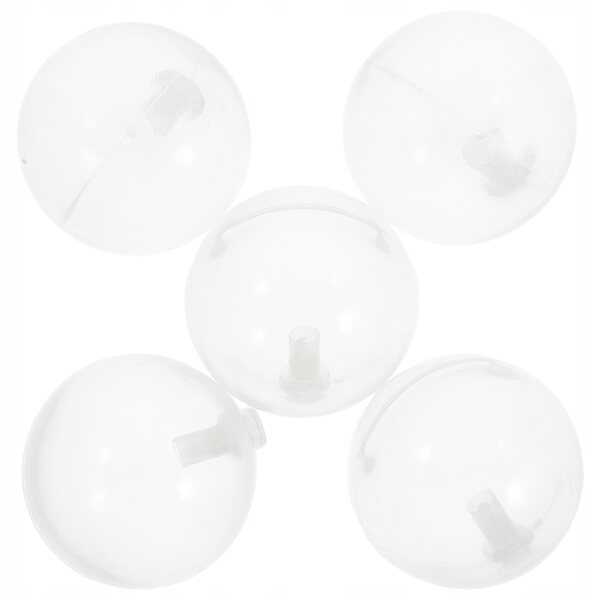 Set di 5 cigolii per giocattoli in plastica sostituibili, 5x5 cm, trasparenti