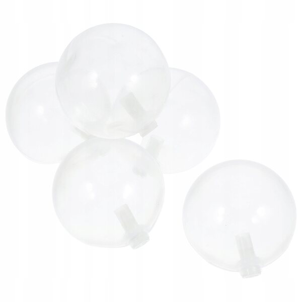 Set di 5 cigolii per giocattoli in plastica sostituibili, 5x5 cm, trasparenti