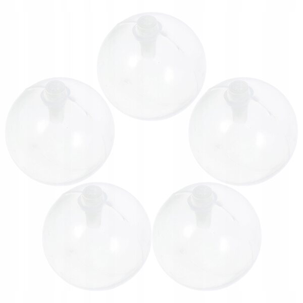 Set di 5 cigolii per giocattoli in plastica sostituibili, 5x5 cm, trasparenti