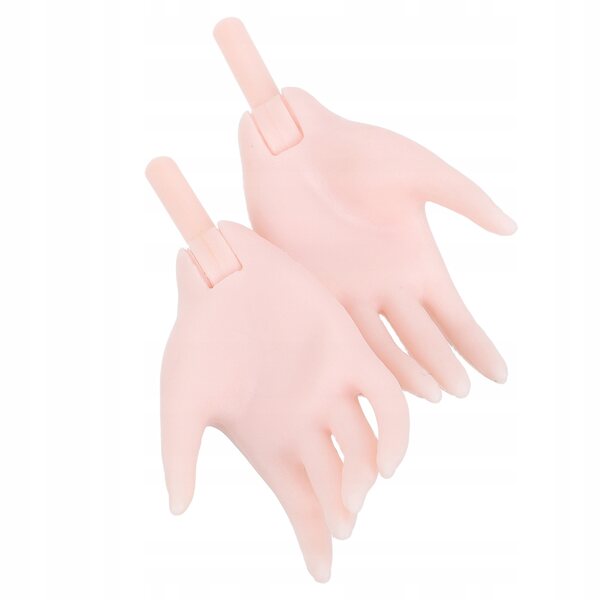 Paar realistische beige Hände für Puppen und Actionfiguren, einfacher Austausch