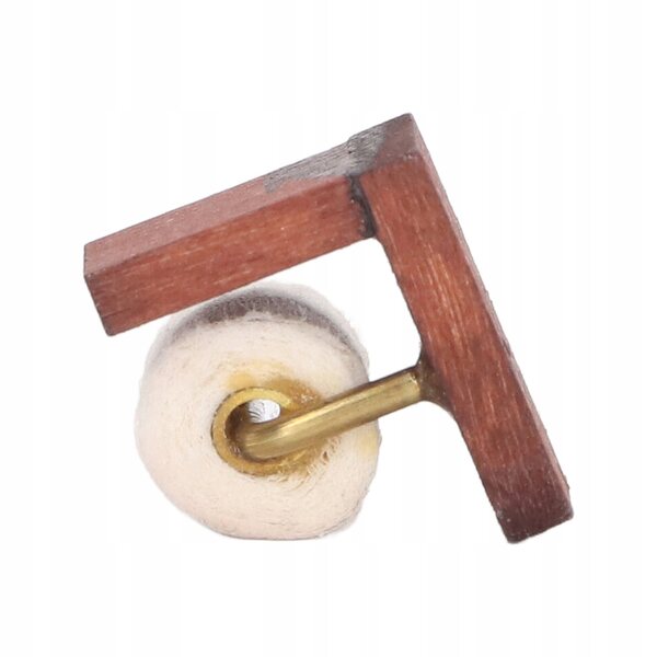 Miniatura 1:12 Dosatore di Rotolo di Carta per Casa delle Bambole in Legno e Metallo