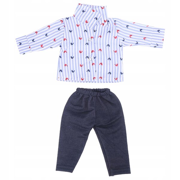 Modisches und hochwertiges Set aus Oberteil und Hose für 18-Zoll-Puppen