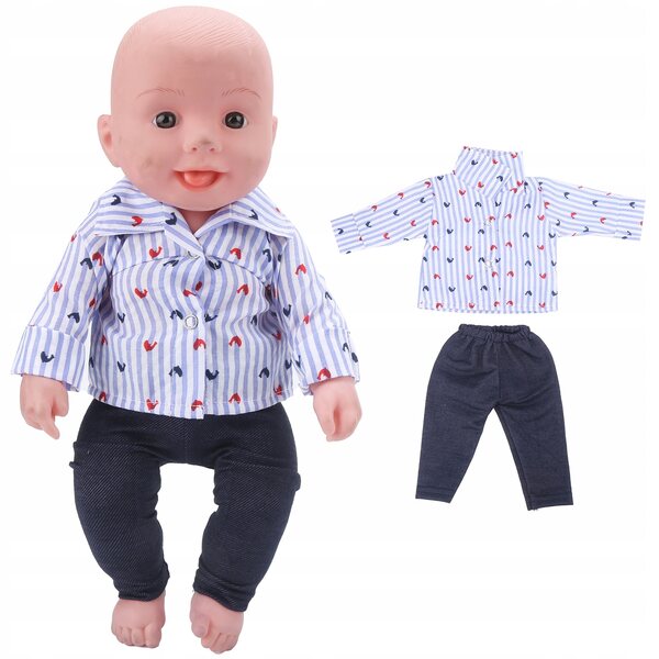 Modisches und hochwertiges Set aus Oberteil und Hose für 18-Zoll-Puppen