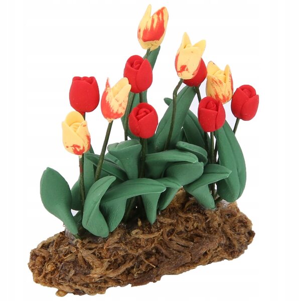 1:12 miniaturowy domek dla lalek kwiatowa dekoracja tulipana 3L