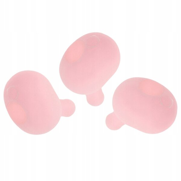 Set 3 Inserti in Silicone Rosa con Bolle per Creare Giocattoli da Stringere DIY