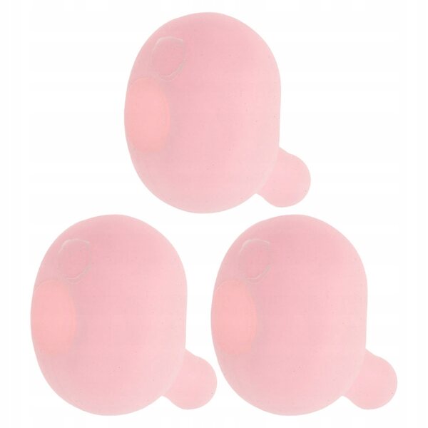 Set 3 Inserti in Silicone Rosa con Bolle per Creare Giocattoli da Stringere DIY