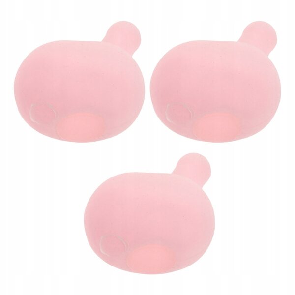 Set 3 Inserti in Silicone Rosa con Bolle per Creare Giocattoli da Stringere DIY
