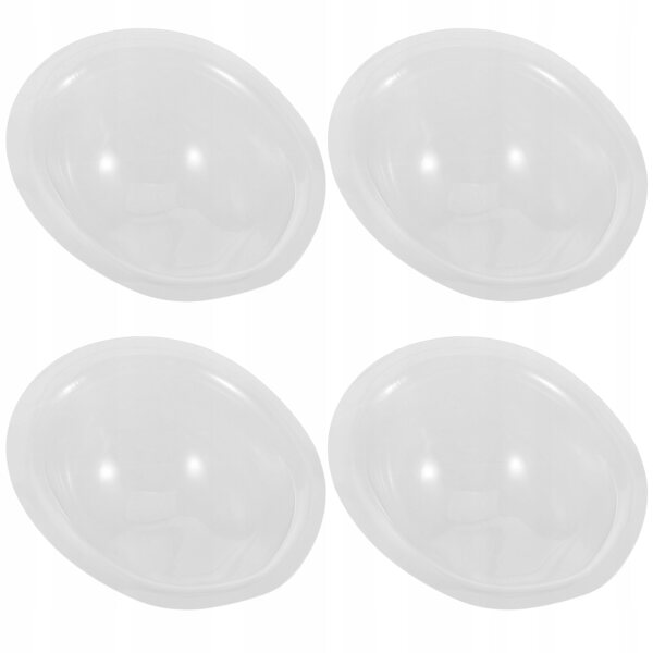 4 transparente Schutzmasken aus Kunststoff für Puppengesichter – Make-up- und Wimpernschutz
