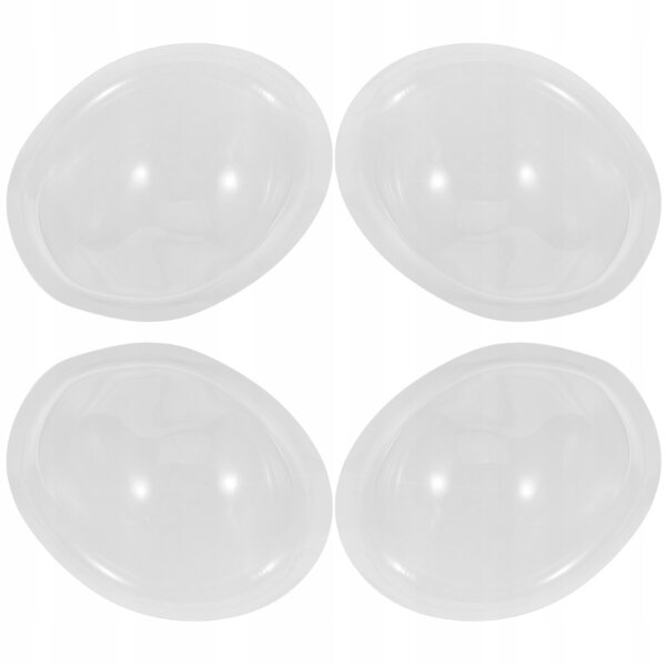 4 transparente Schutzmasken aus Kunststoff für Puppengesichter – Make-up- und Wimpernschutz
