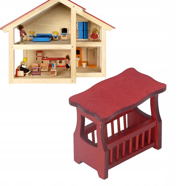 1:12 Teetisch aus Holz für ein Puppenhaus, Miniatur-DIY-Möbel