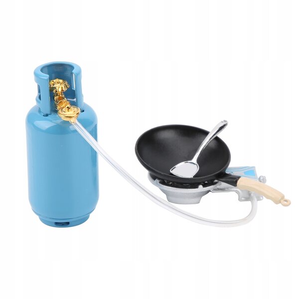 Miniatura 1:12 serbatoio per cucina a gas per casa in miniatura decorativa