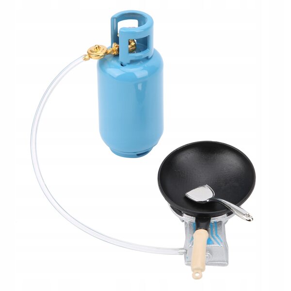 Miniatura 1:12 serbatoio per cucina a gas per casa in miniatura decorativa