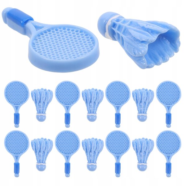 Set 10 Accessori in Plastica per Gioco Badminton Bambini e Decorazione Casa