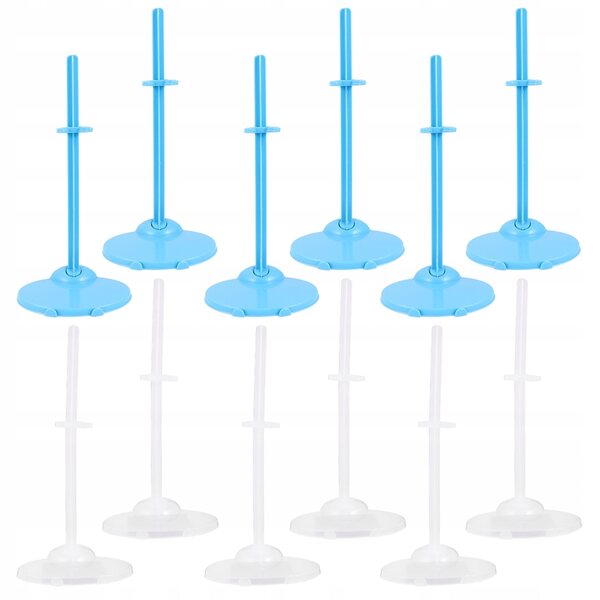 Set 20 supporti universali per bambole in plastica resistente, colorati