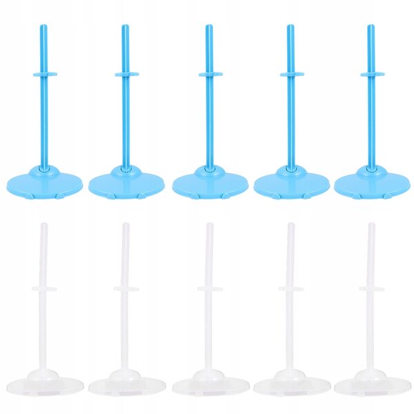 Set 20 supporti universali per bambole in plastica resistente, colorati