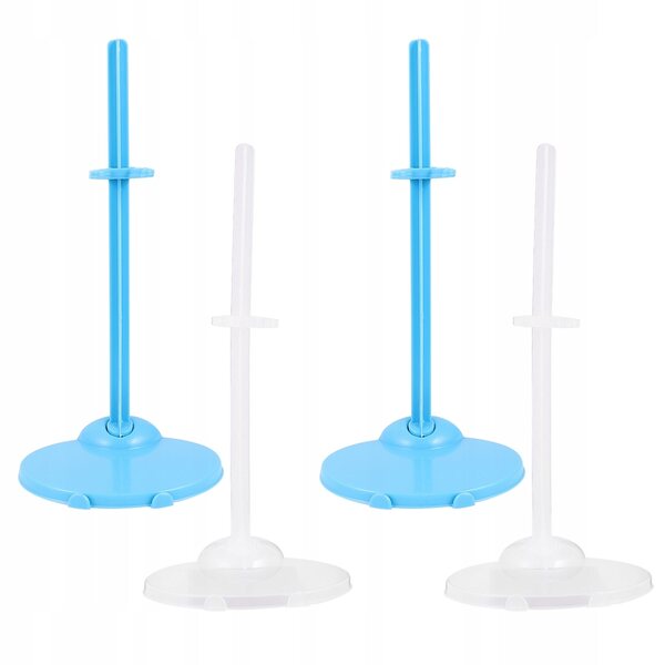 Set 20 supporti universali per bambole in plastica resistente, colorati