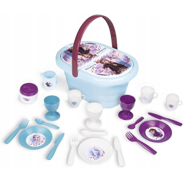 Picknick-Set für Kinder mit Korb, Tellern und Spielzubehör ab 3 Jahren
