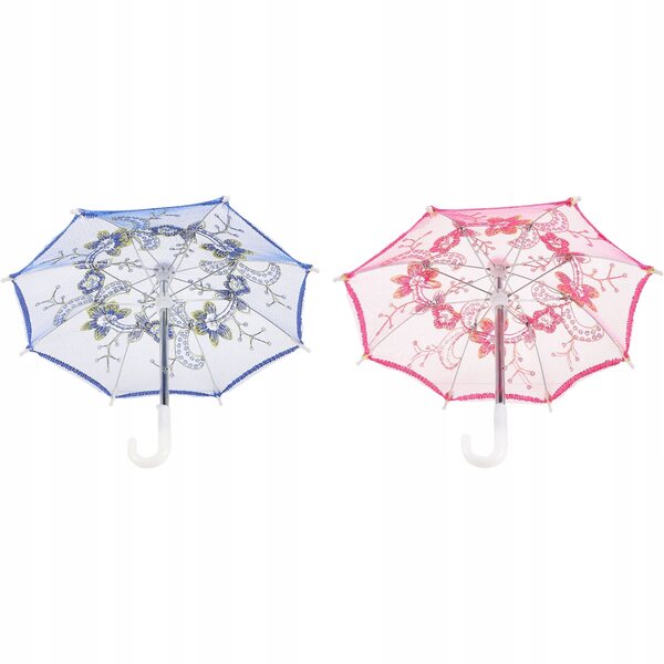 Mini parasole decorativi per case in miniatura set da 2 pezzi colorati