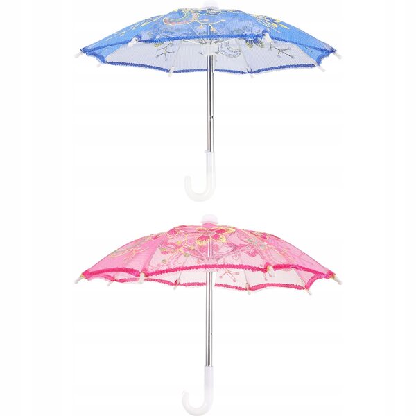 Mini parasole decorativi per case in miniatura set da 2 pezzi colorati